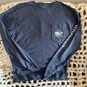 Vineyard Vines Navy Long Sleeve Shirt